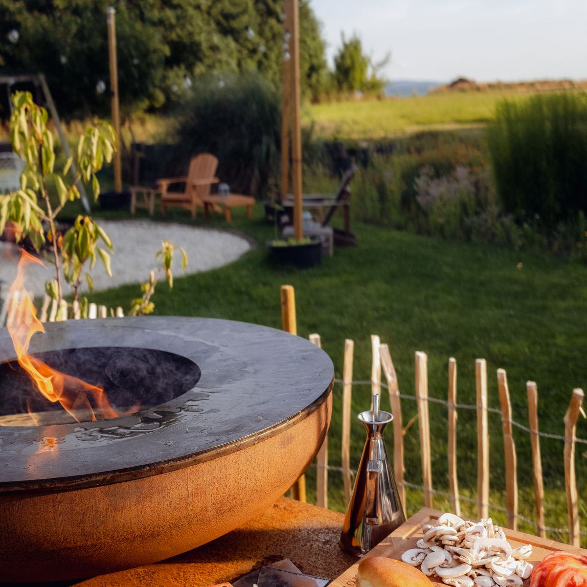 BonFeu BonBiza Island | Outdoor Firepit & Plancha Grill Station