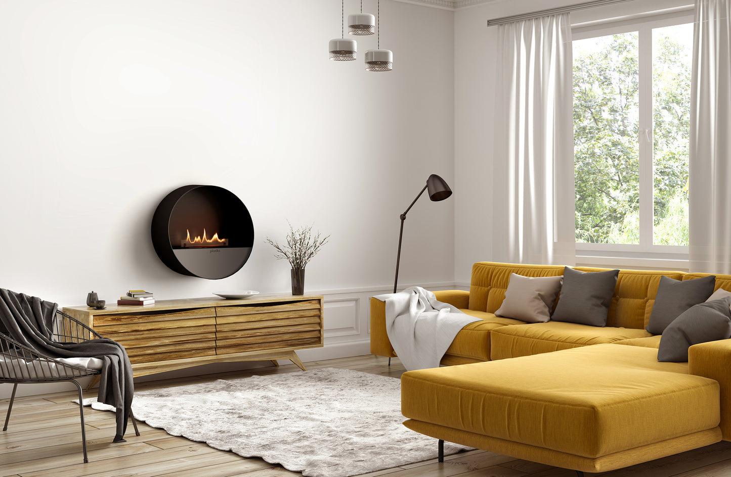 Planika Bubble | Bioethanol Remote Controlled Indoor Automatic Fireplace