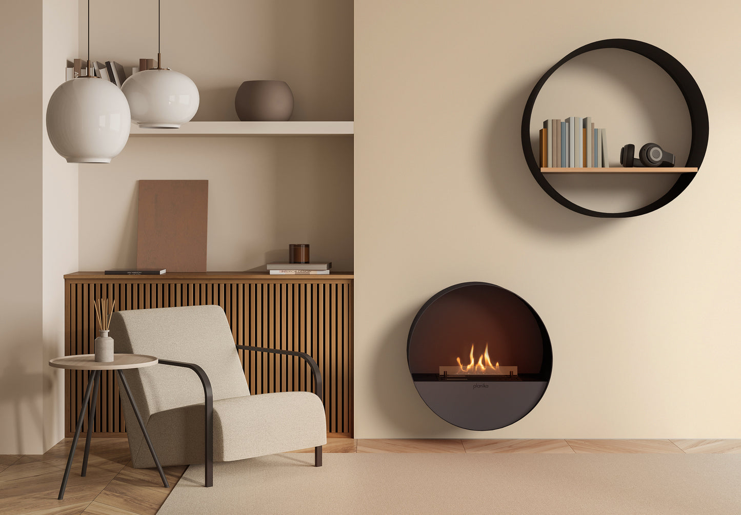 Planika Bubble | Bioethanol Remote Controlled Indoor Automatic Fireplace