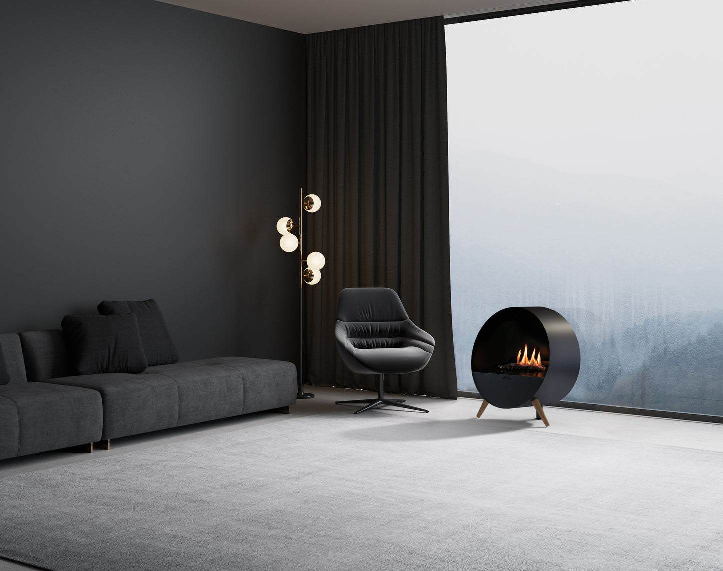 Planika Bubble | Bioethanol Remote Controlled Indoor Automatic Fireplace