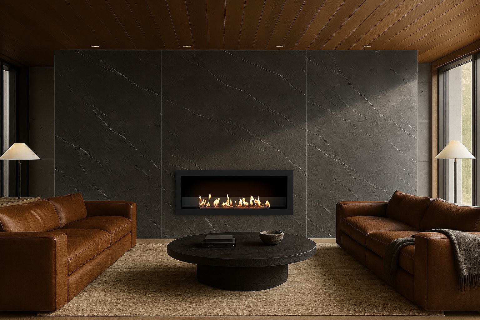 EcoSmart Fire Frame 1200SS Fireplace Insert lifestyle