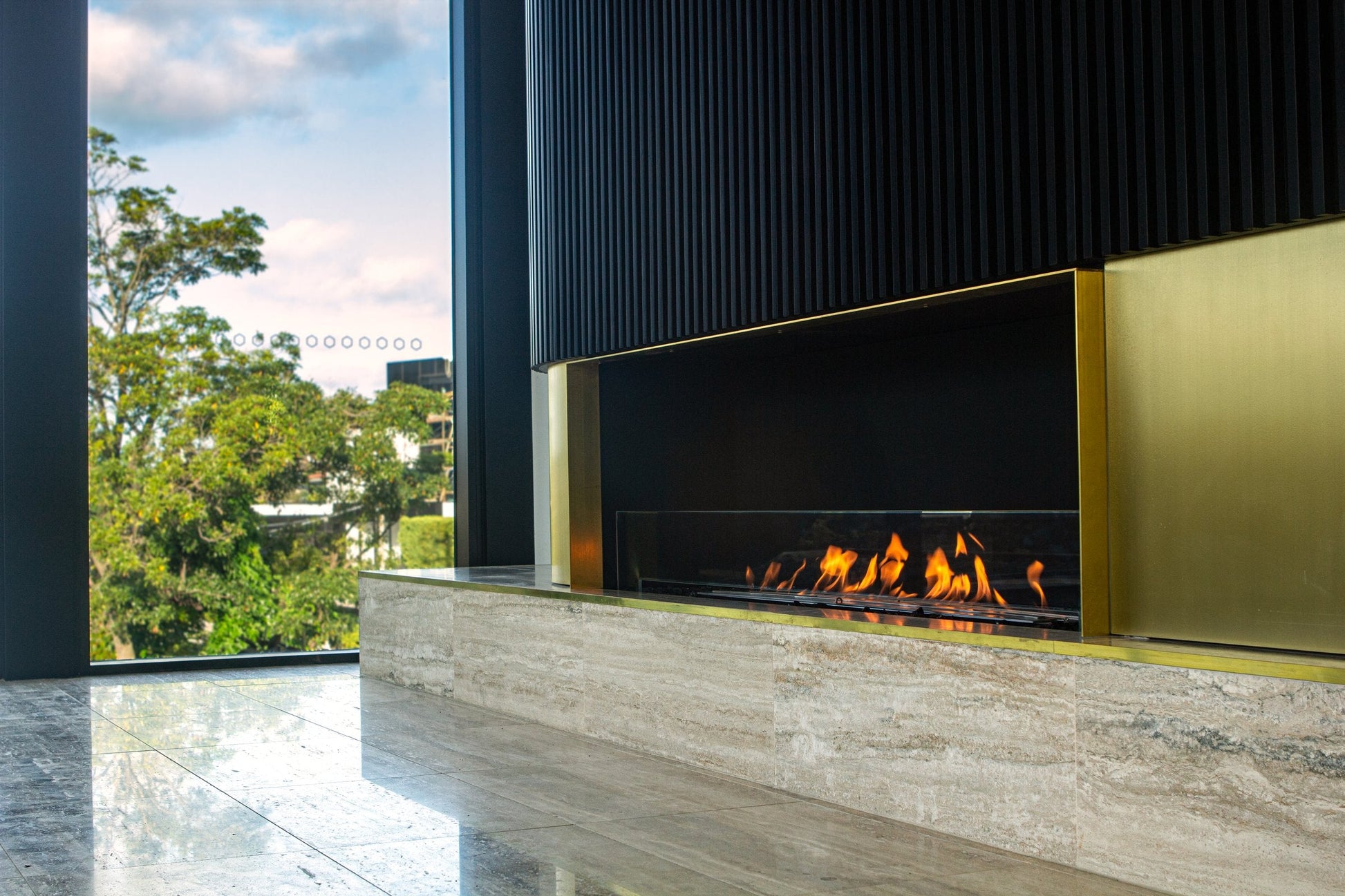 EcoSmart Fire Flex 68SS Fireplace Insert lifestyle