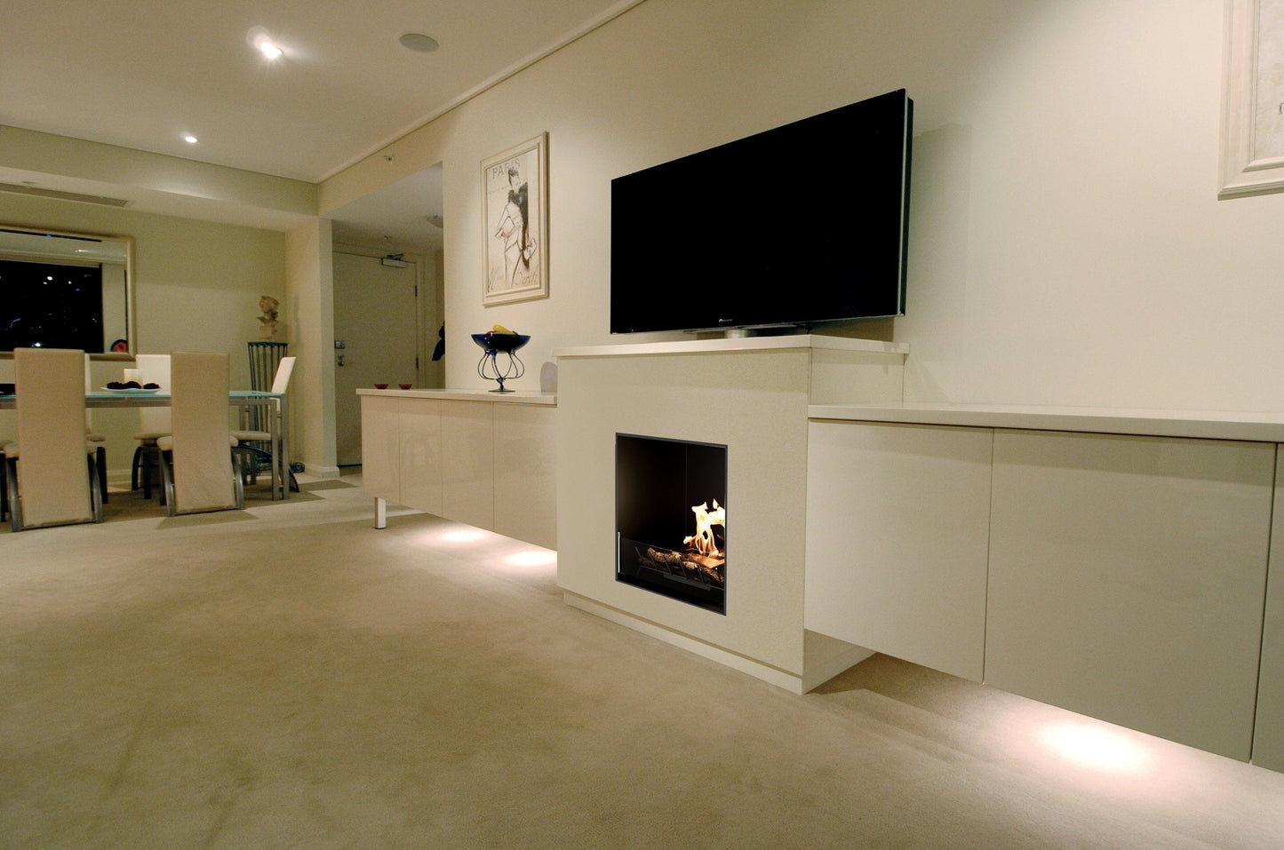 EcoSmart Fire Heritage 26SS Fireplace Insert lifestyle