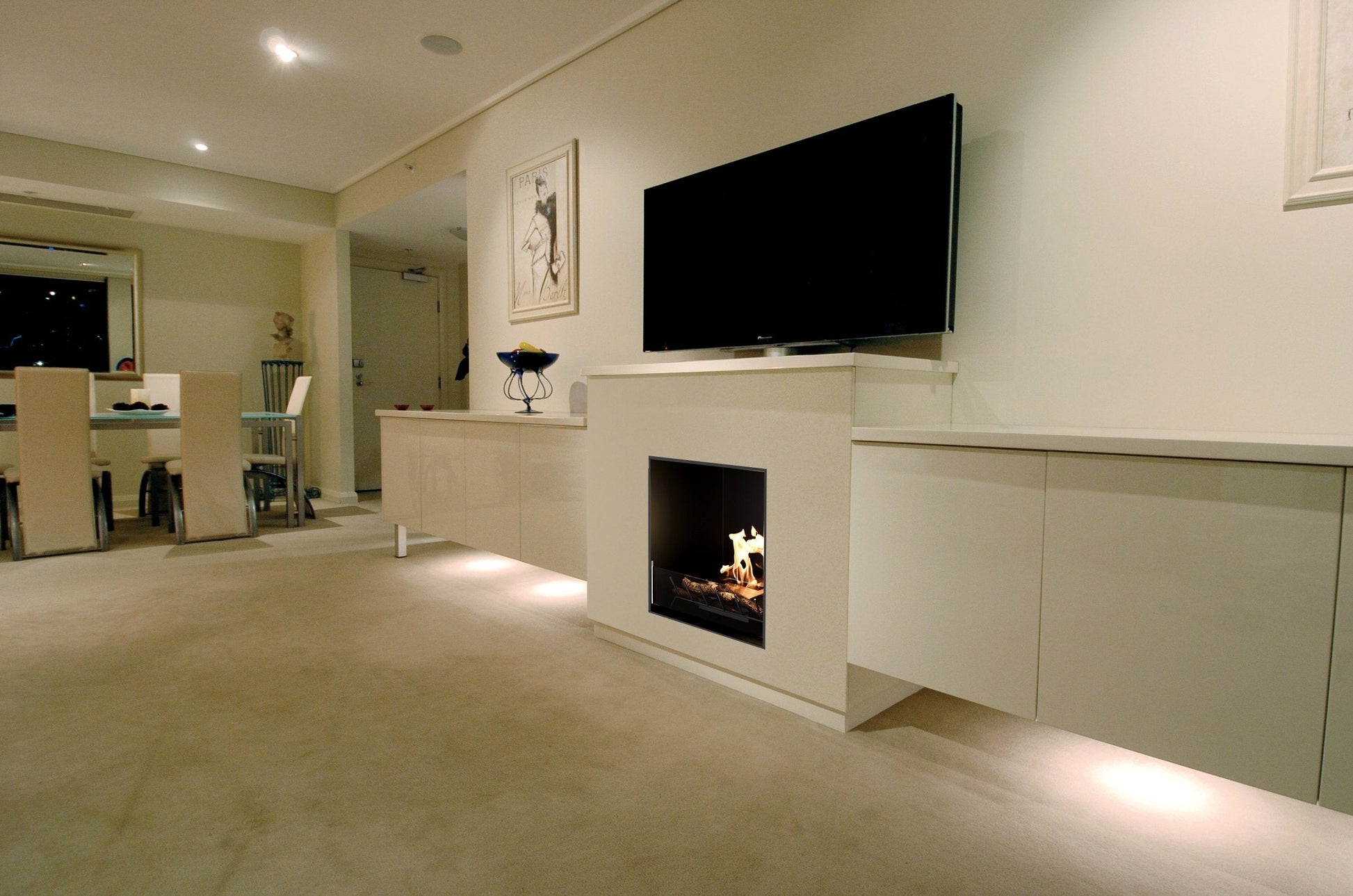 EcoSmart Fire Heritage 26SS Fireplace Insert lifestyle