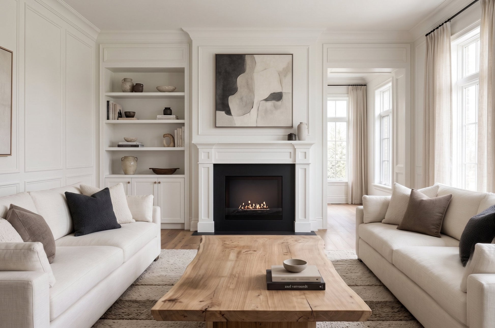 EcoSmart Fire Heritage 56SS Fireplace Insert lifestyle