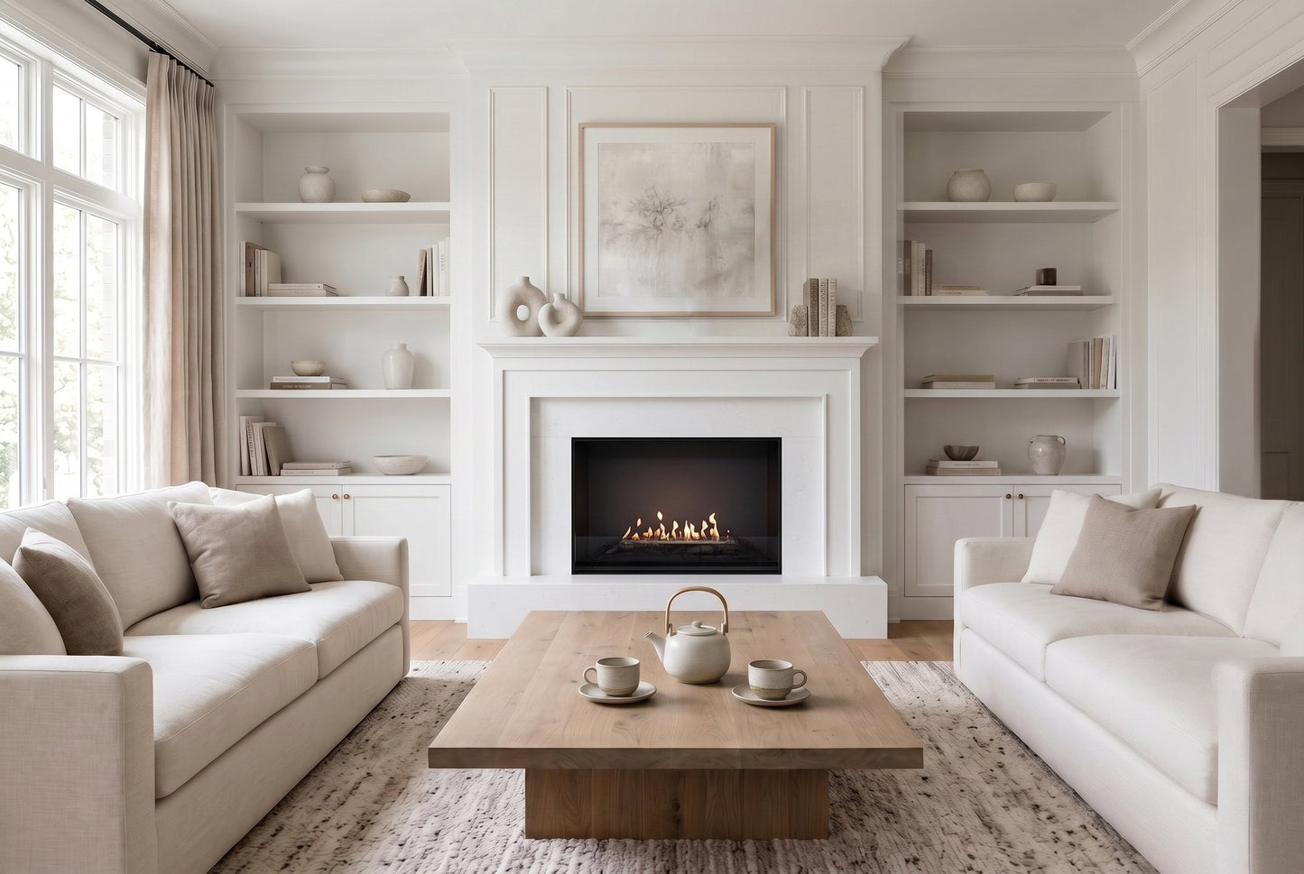 EcoSmart Fire Heritage 56SS Fireplace Insert lifestyle