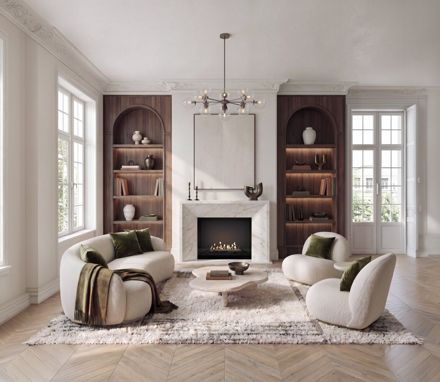 EcoSmart Fire Heritage 56SS Fireplace Insert lifestyle
