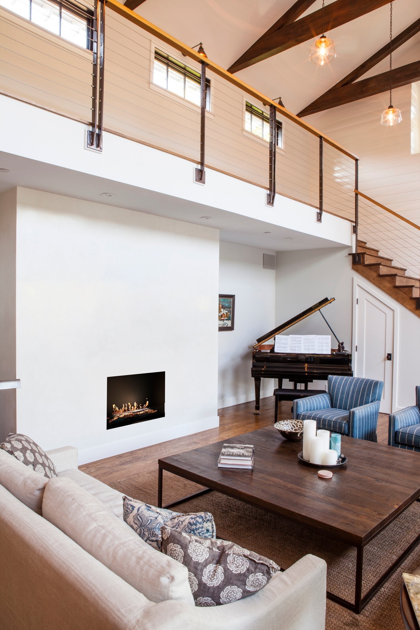 EcoSmart Fire Heritage 56SS Fireplace Insert lifestyle