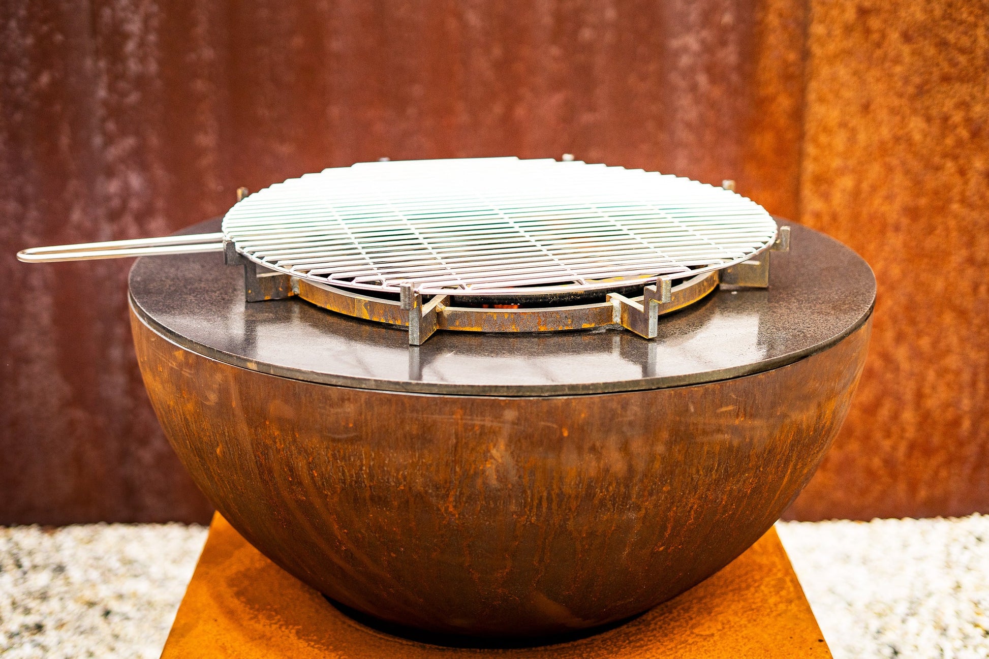 Adezz Seare Bole Plancha Grill | Corten Steel