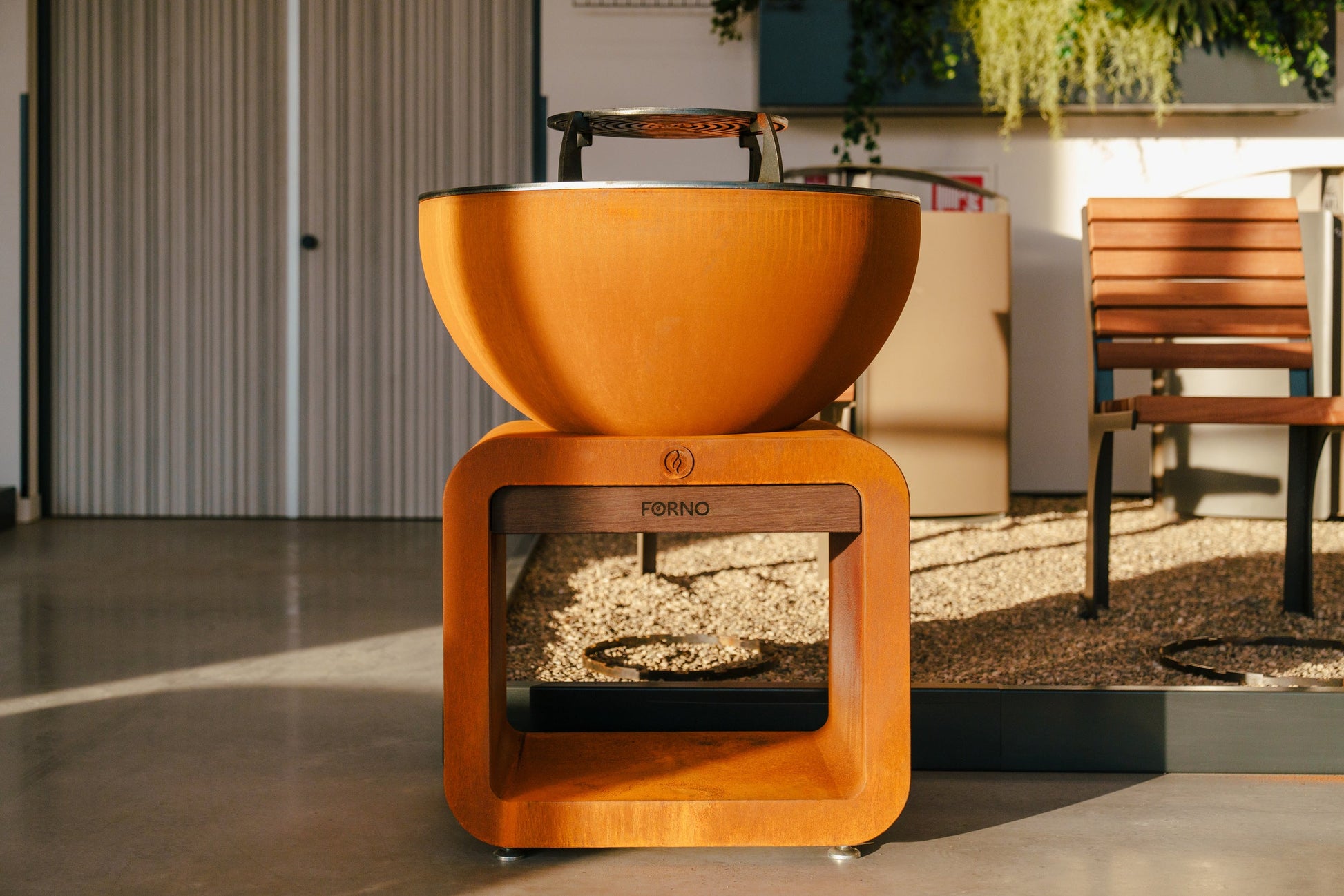 Adezz Seare Bole Plancha Grill | Corten Steel
