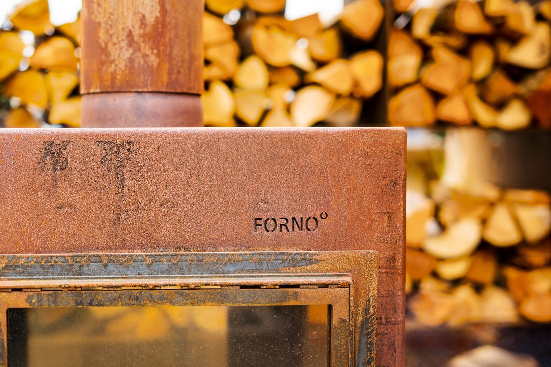 Adezz Digna Outdoor 360 Panoramic Fireplace | Coated or Corten Steel
