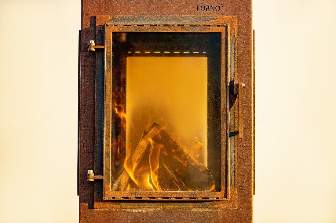 Adezz Digna Outdoor 360 Panoramic Fireplace | Coated or Corten Steel