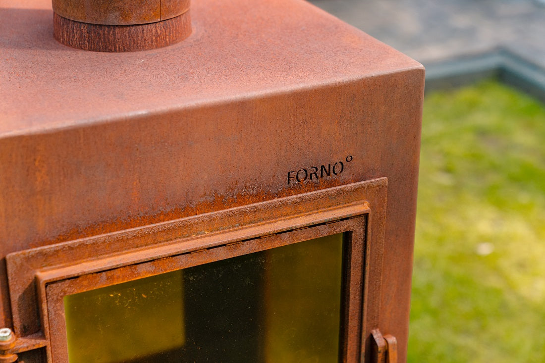 Adezz Digna Outdoor 360 Panoramic Fireplace | Coated or Corten Steel