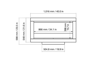 EcoSmart Fire Frame 800SS Fireplace Insert
