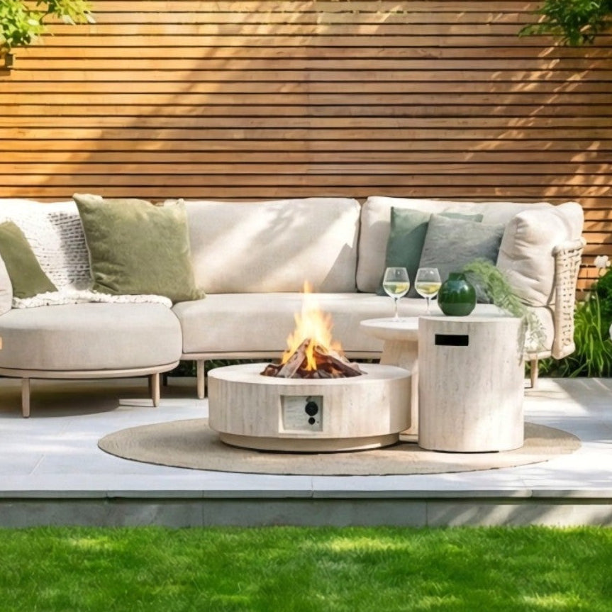 Happy Cocooning Estate Round 76 Fire Pit Table