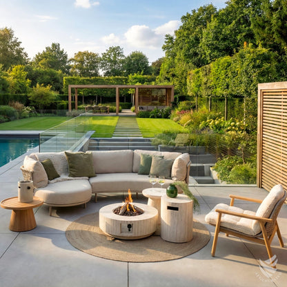 Happy Cocooning Estate Round 76 Fire Pit Table