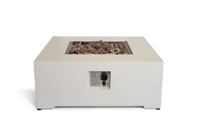 Happy Cocooning Estate Square 88 Fire Pit Table Oyster Beige