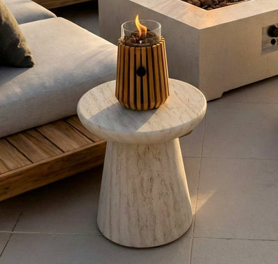 Happy Cocooning Lumi Lagune Tabletop Gas Burner | Teak