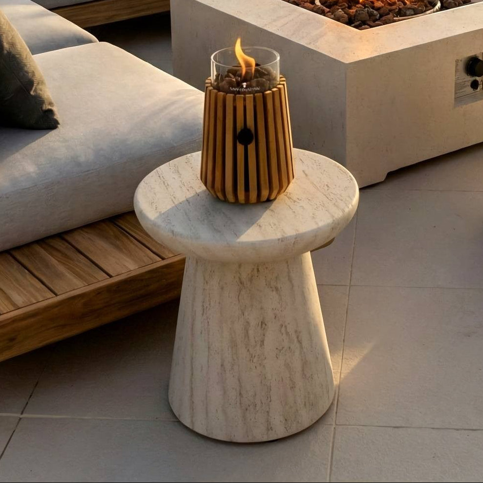 Happy Cocooning Lumi Lagune Tabletop Gas Burner | Teak