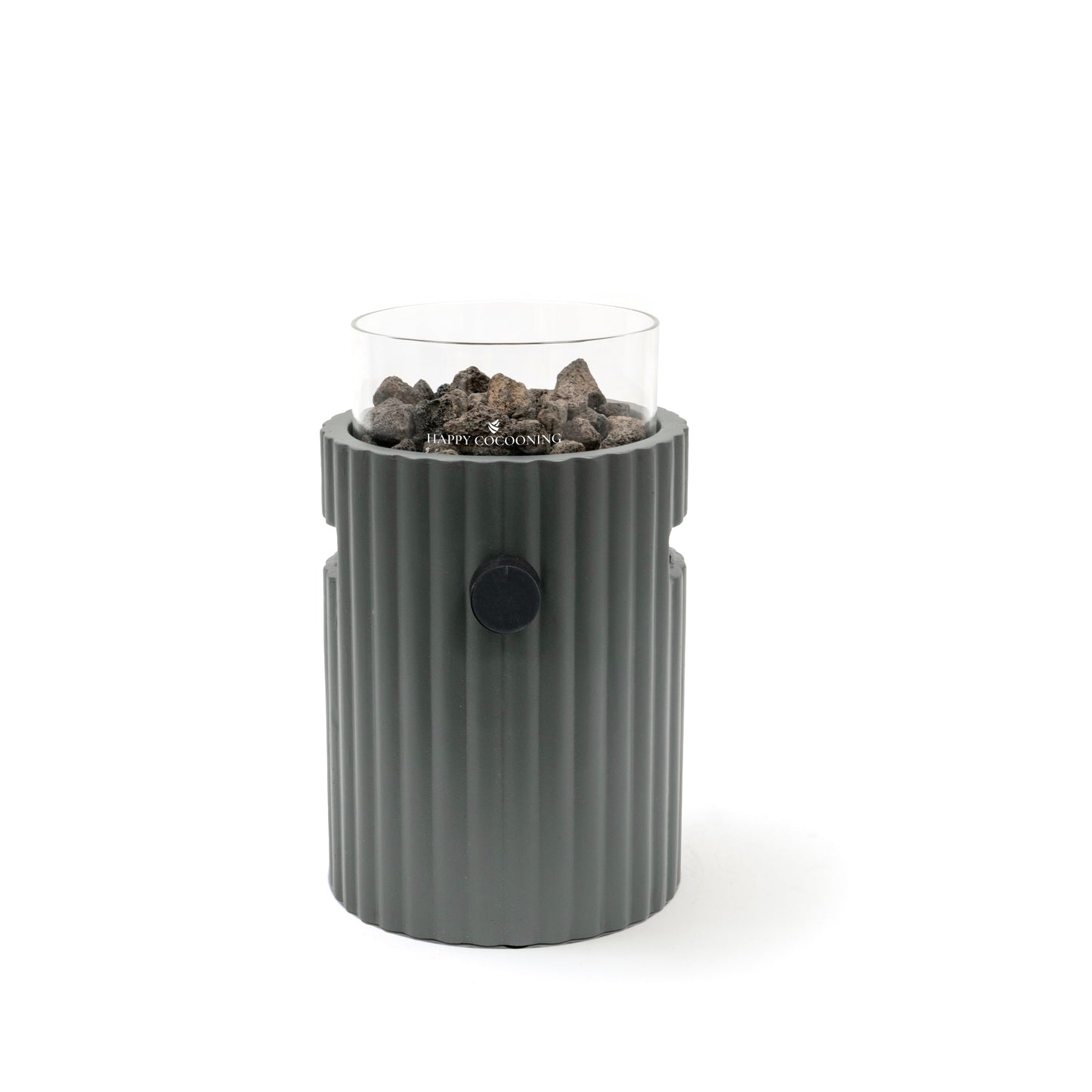 Happy Cocooning Lumi Rib Tabletop Gas Burner Smokey Anthracite