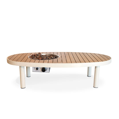 Happy Cocooning Riviera 140 Fire Pit Table Oyster Beige