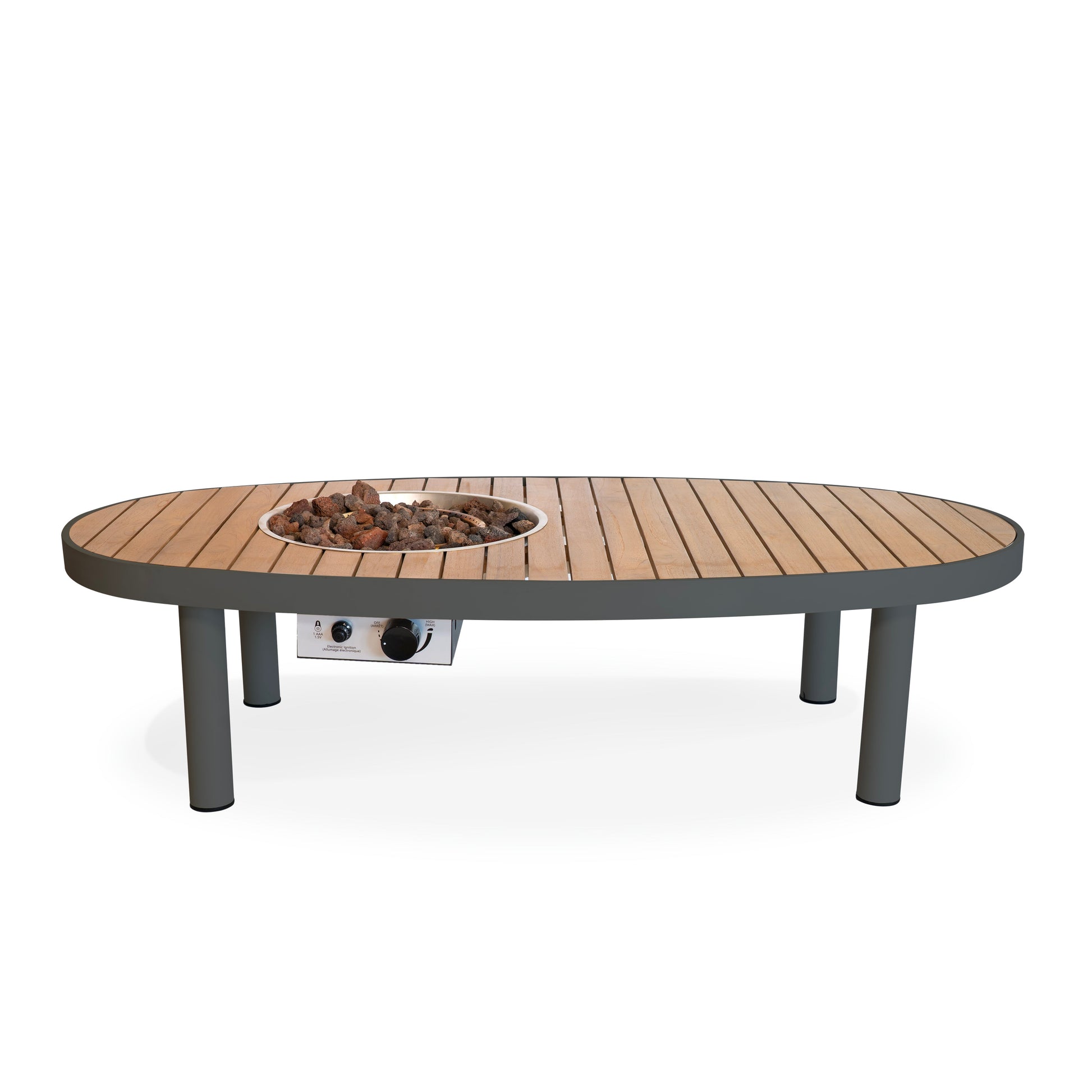 Happy Cocooning Riviera 140 Fire Pit Table Smokey Anthracite