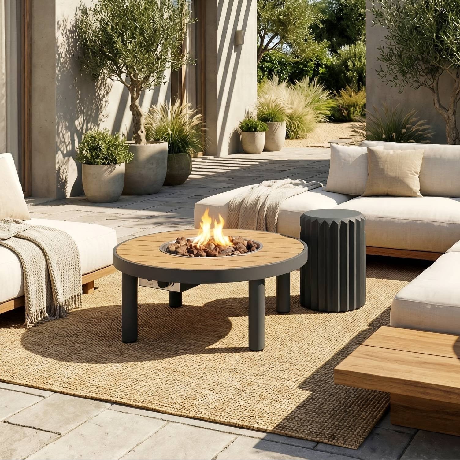 Happy Cocooning Riviera 80 Fire Pit Table