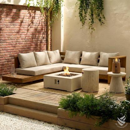 Happy Cocooning Side Table Round Travertine