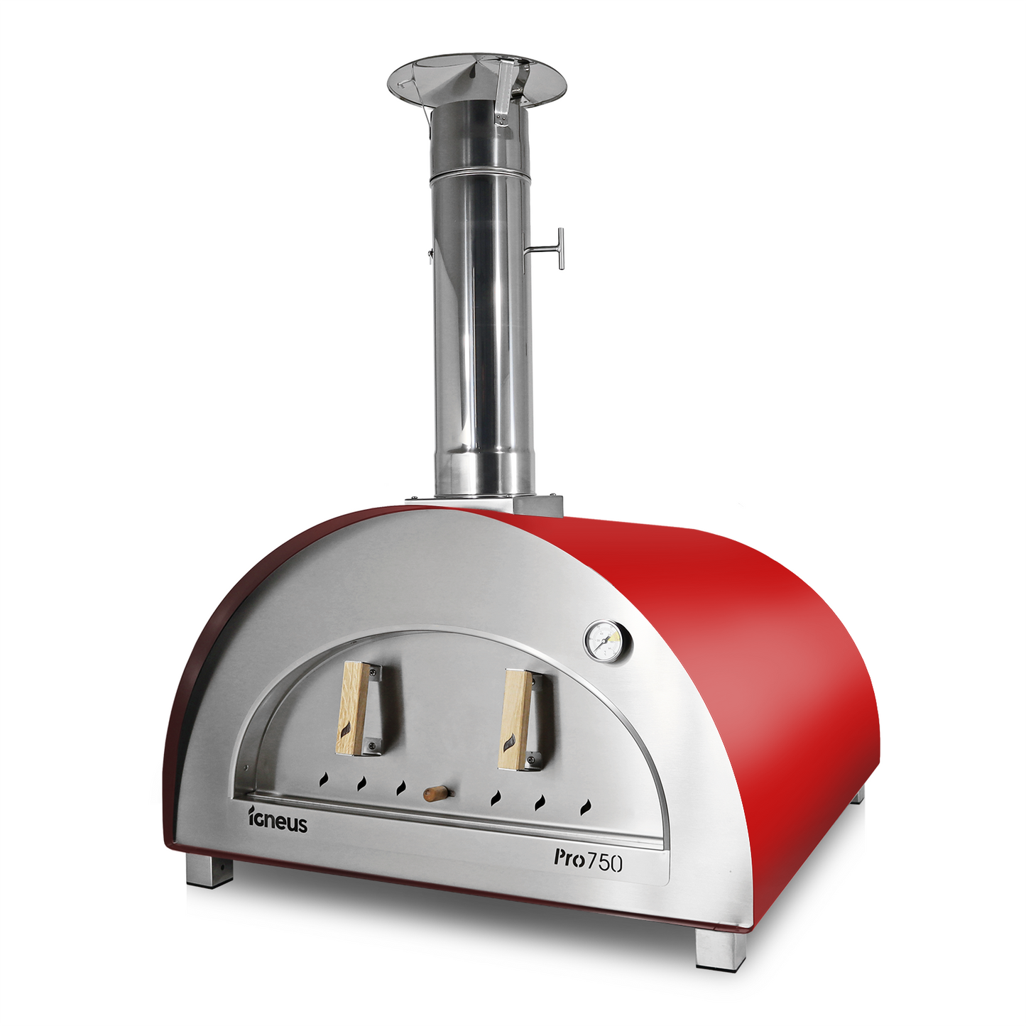 Igneus Pro 750 Wood Fired Pizza Oven Red
