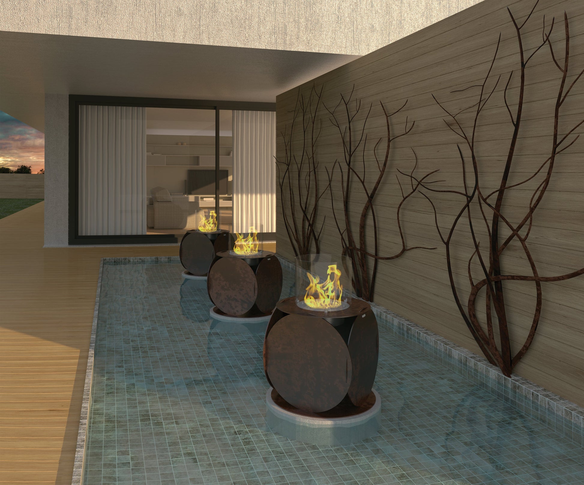 Glamm Fire Lira | Bioethanol Steel Firepit