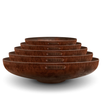 Moodz Classic Firepit Bowl | Corten Steel | Multiple Sizes