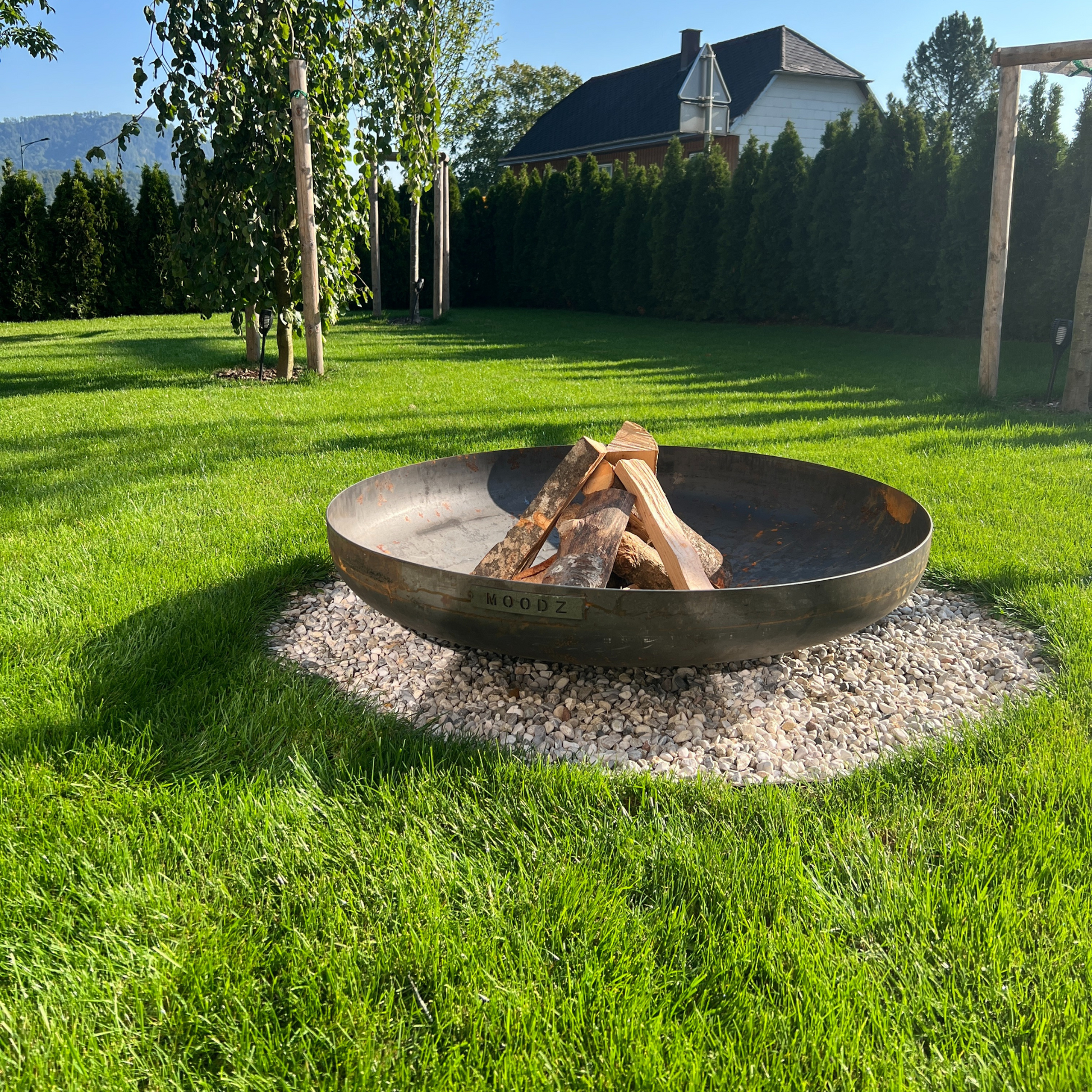 Moodz Classic Firepit Bowl | Corten Steel | Multiple Sizes lifestyle photo