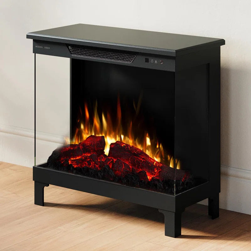 Modern Ember 24-in 3-sided Freestanding Electric Stove