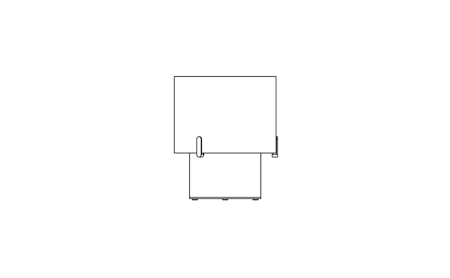 EcoSmart Fire Pillar 3L Designer Fireplace dimensions drawing