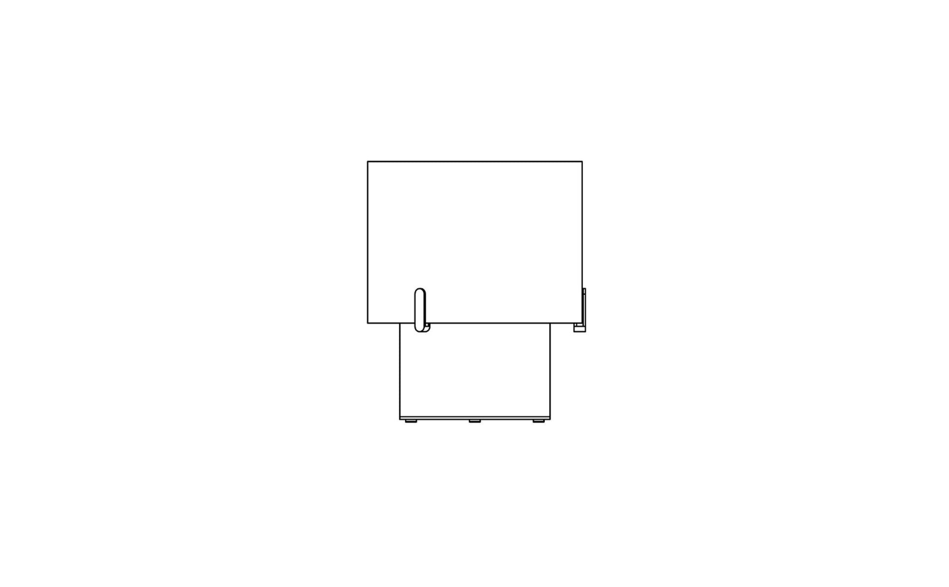 EcoSmart Fire Pillar 3L Designer Fireplace dimensions drawing