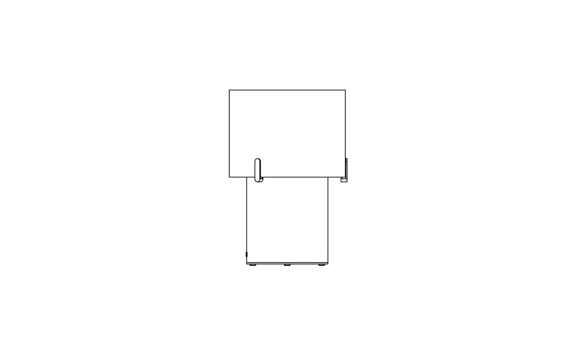 EcoSmart Fire Pillar 3T Designer Fireplace dimensions drawing