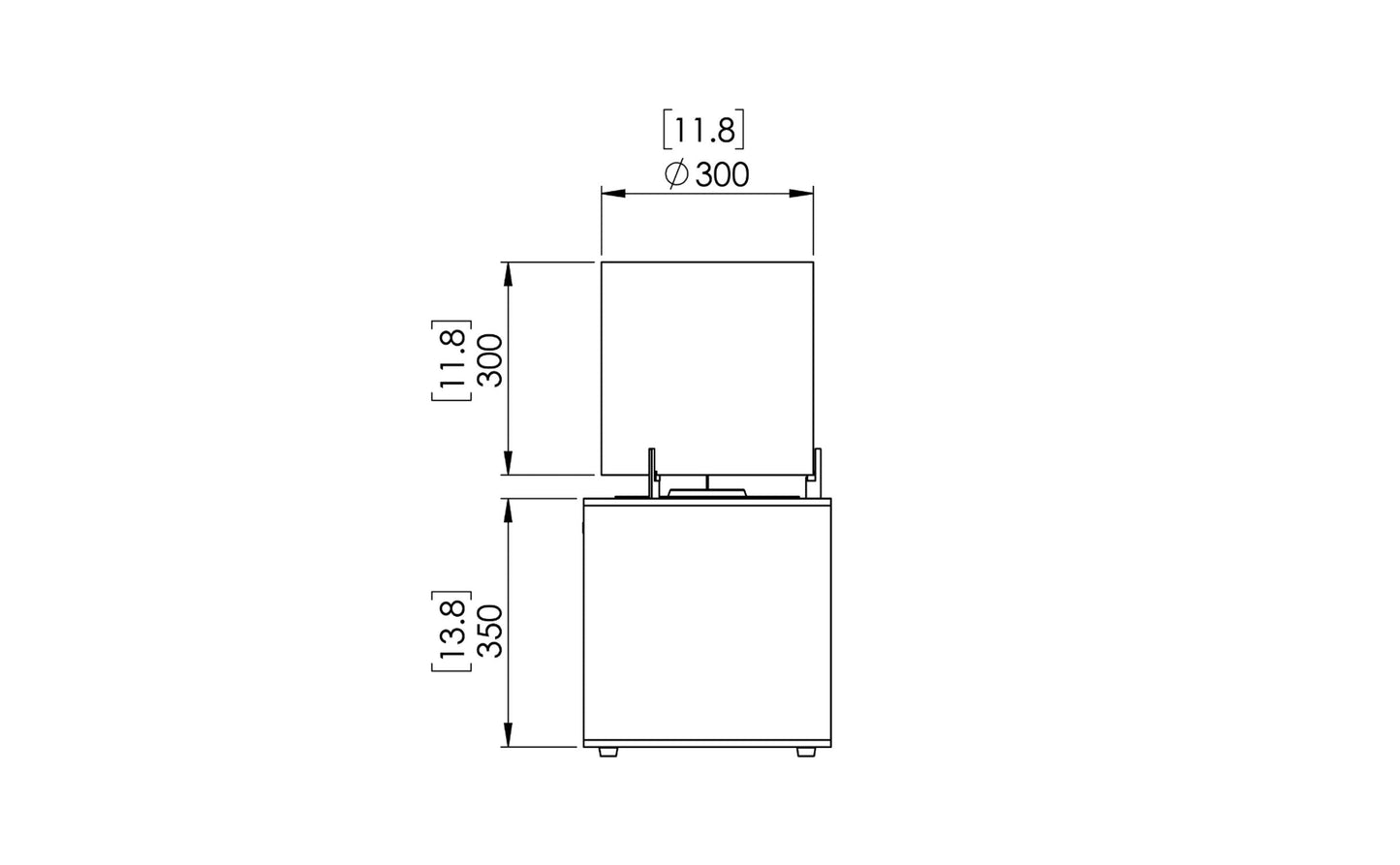 EcoSmart Fire Pop 3L Designer Fireplace