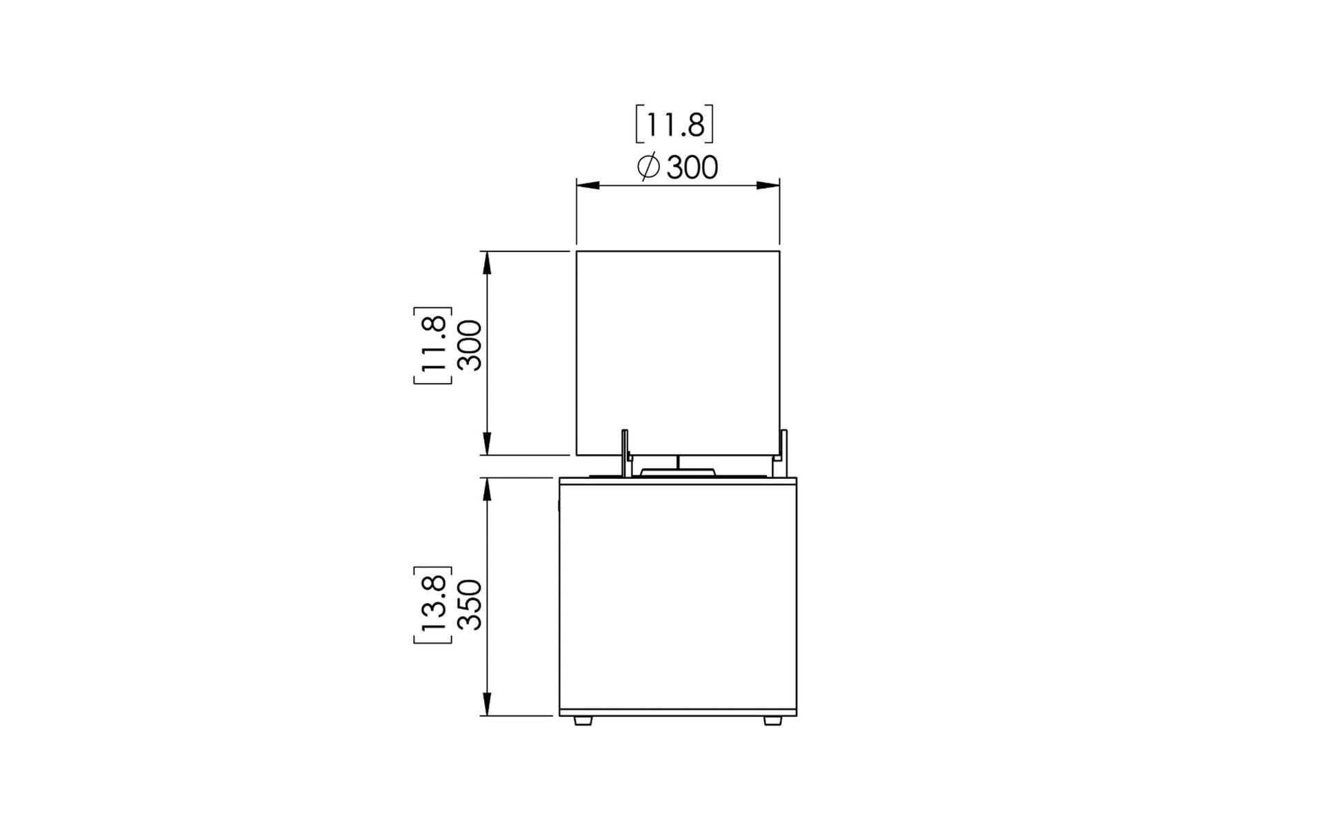 EcoSmart Fire Pop 3L Designer Fireplace