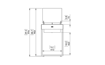 EcoSmart Fire Pop 8T Designer Fireplace