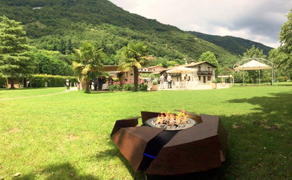 Glamm Fire Stravaganza | Steel Firepit | Firewood or Bioethanol