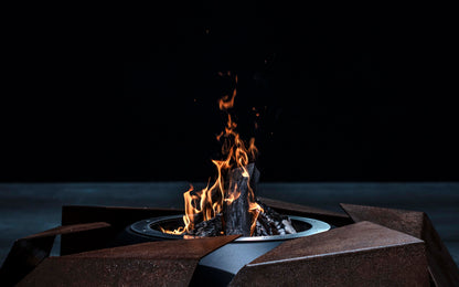 Glamm Fire Stravaganza | Steel Firepit | Firewood or Bioethanol