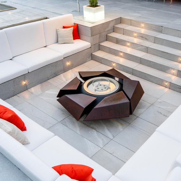 Glamm Fire Stravaganza | Steel Firepit | Firewood or Bioethanol