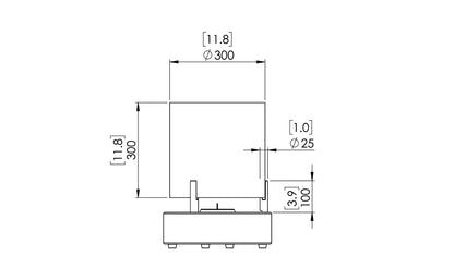 EcoSmart Fire T-Lite 3 Designer Fireplace