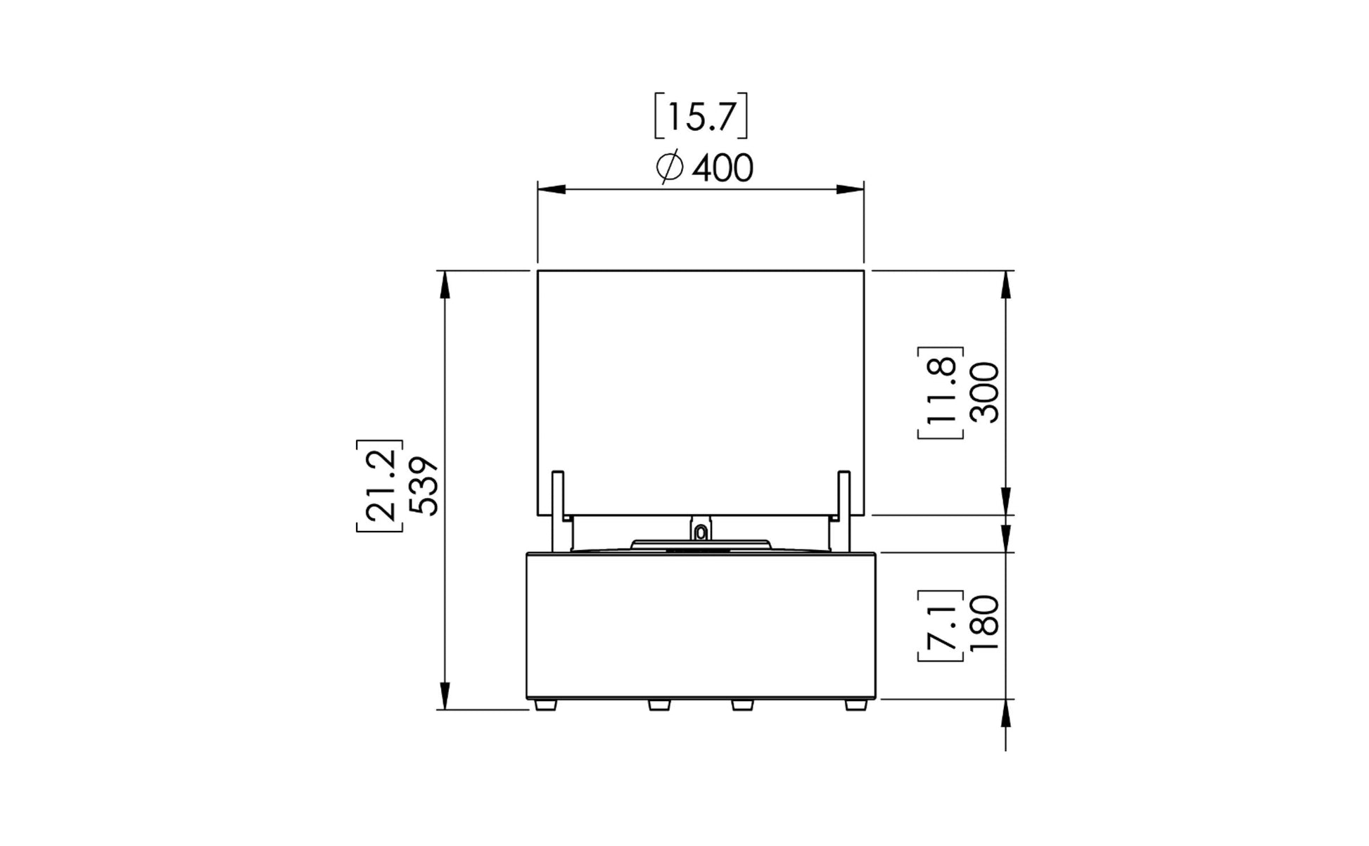 EcoSmart Fire T-Lite 8 Designer Fireplace