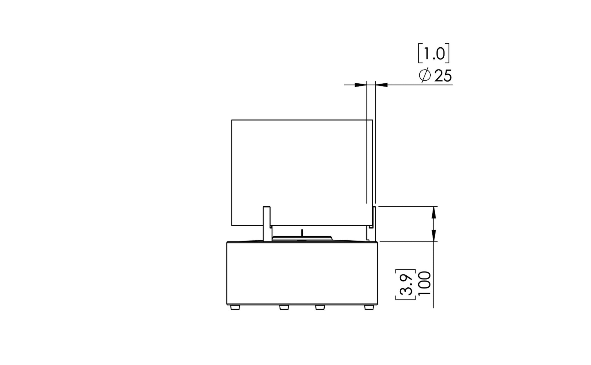 EcoSmart Fire T-Lite 8 Designer Fireplace