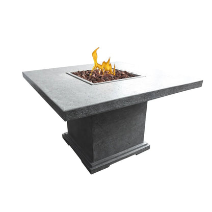 Elementi Birmingham Gas Fire Pit Dining Table | Light Grey