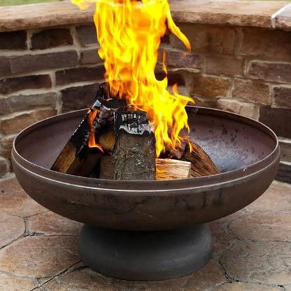 Ohio Flame Patriot 36 In. Round Steel Wood Burning Outdoor Fire Bowl Pit