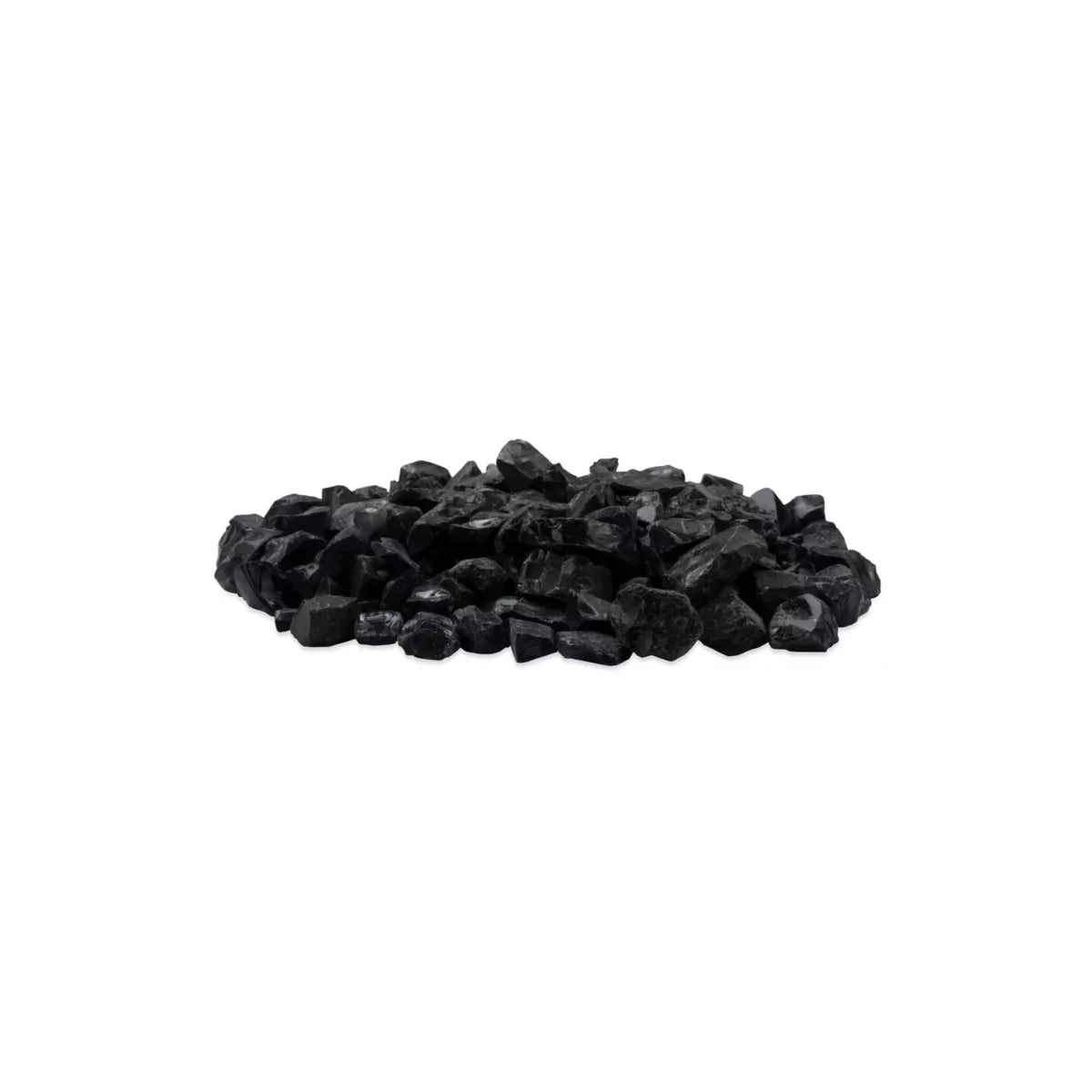 EcoSmart Fire Black Glass Charcoal