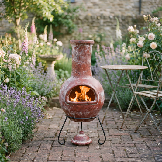 Gardeco Colima Mexican Clay Chimenea