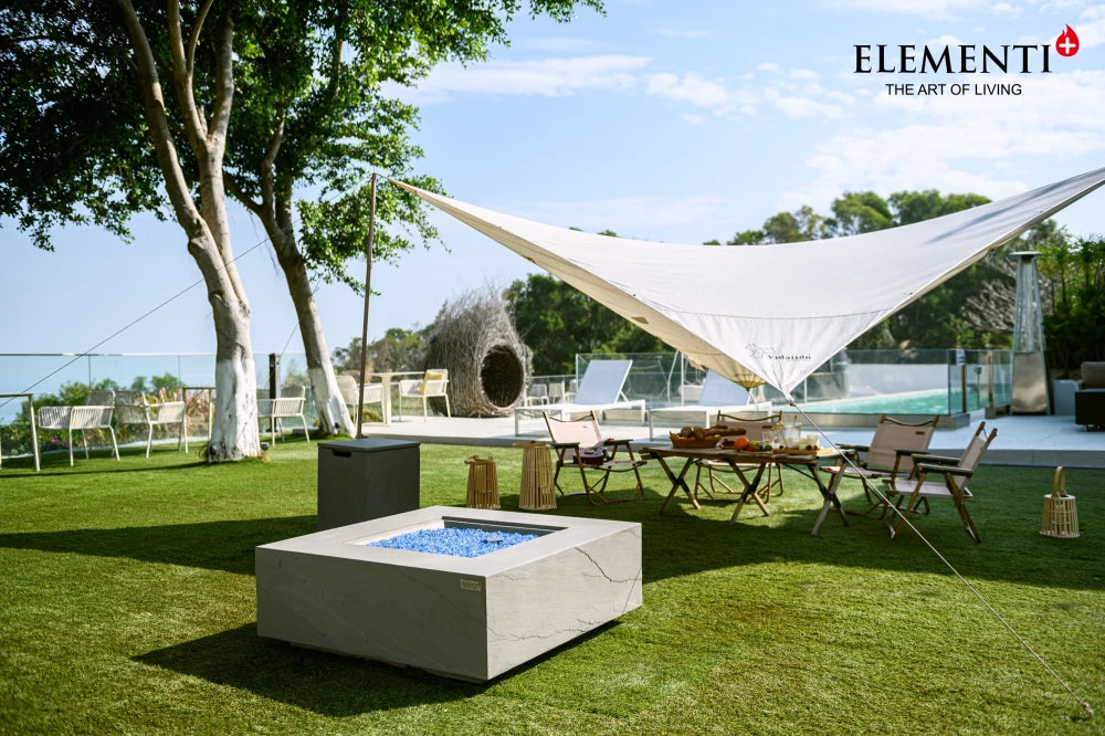 Elementi Capertee Gas Fire Pit Table | Space Grey